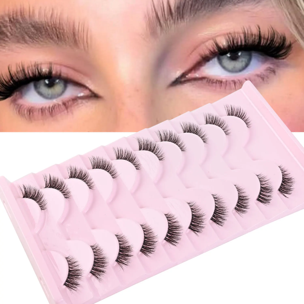 Half lashes natural look 