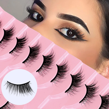 Half lashes natural look 