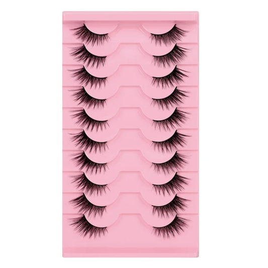 Half lashes natural look 